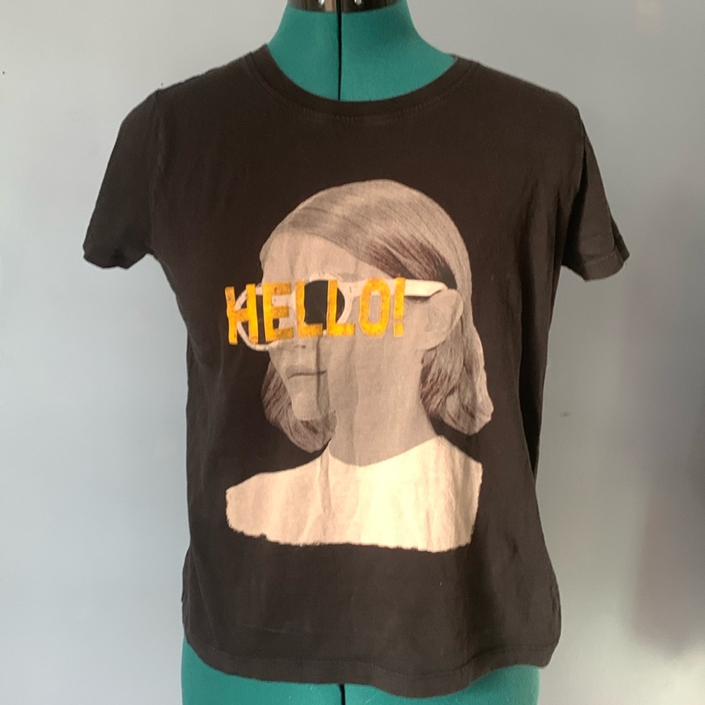 Hello T shirt with girl